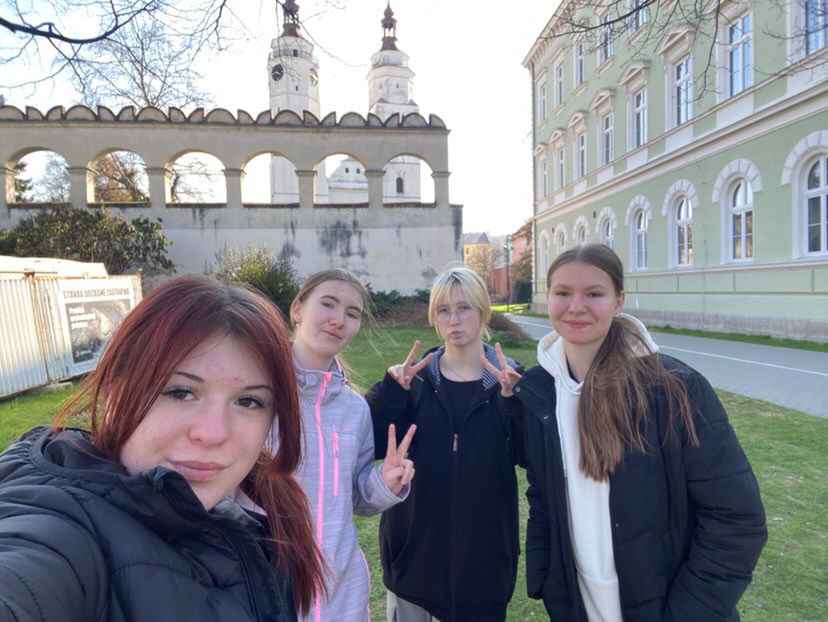 žáci krnov stopování foto selfie zabava pamatky zajimava mista
