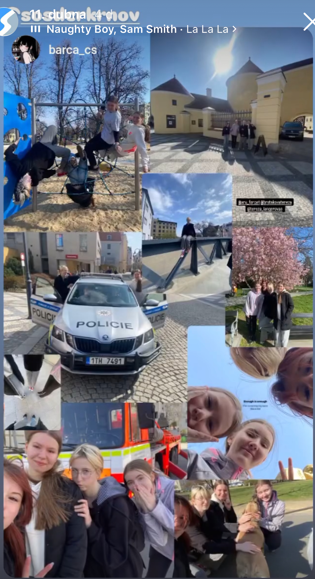 žáci krnov stopování foto selfie zabava pamatky zajimava mista