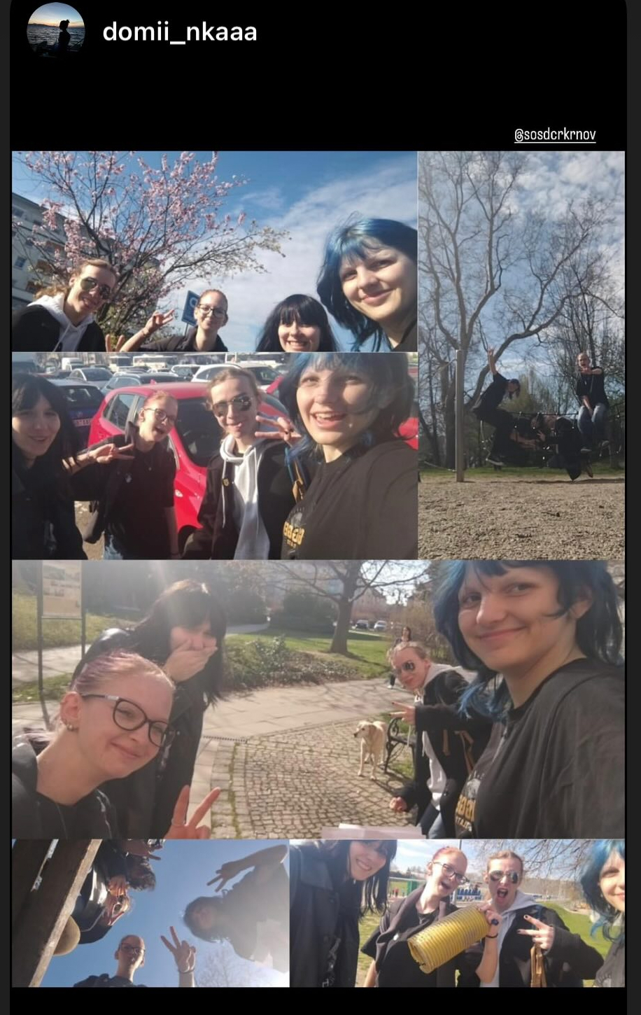 žáci krnov stopování foto selfie zabava pamatky zajimava mista