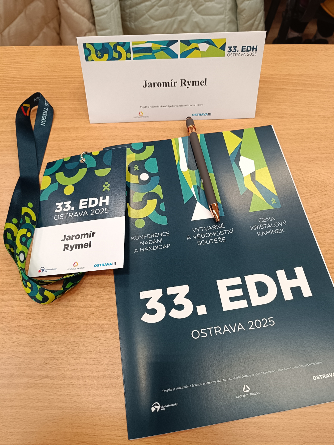 žák 2. ročníku na krajské konferenci EDH 2025