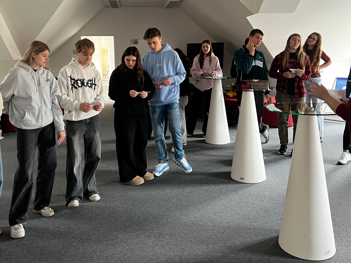 žáci na univerzitě úniková hra Goethes Schatz