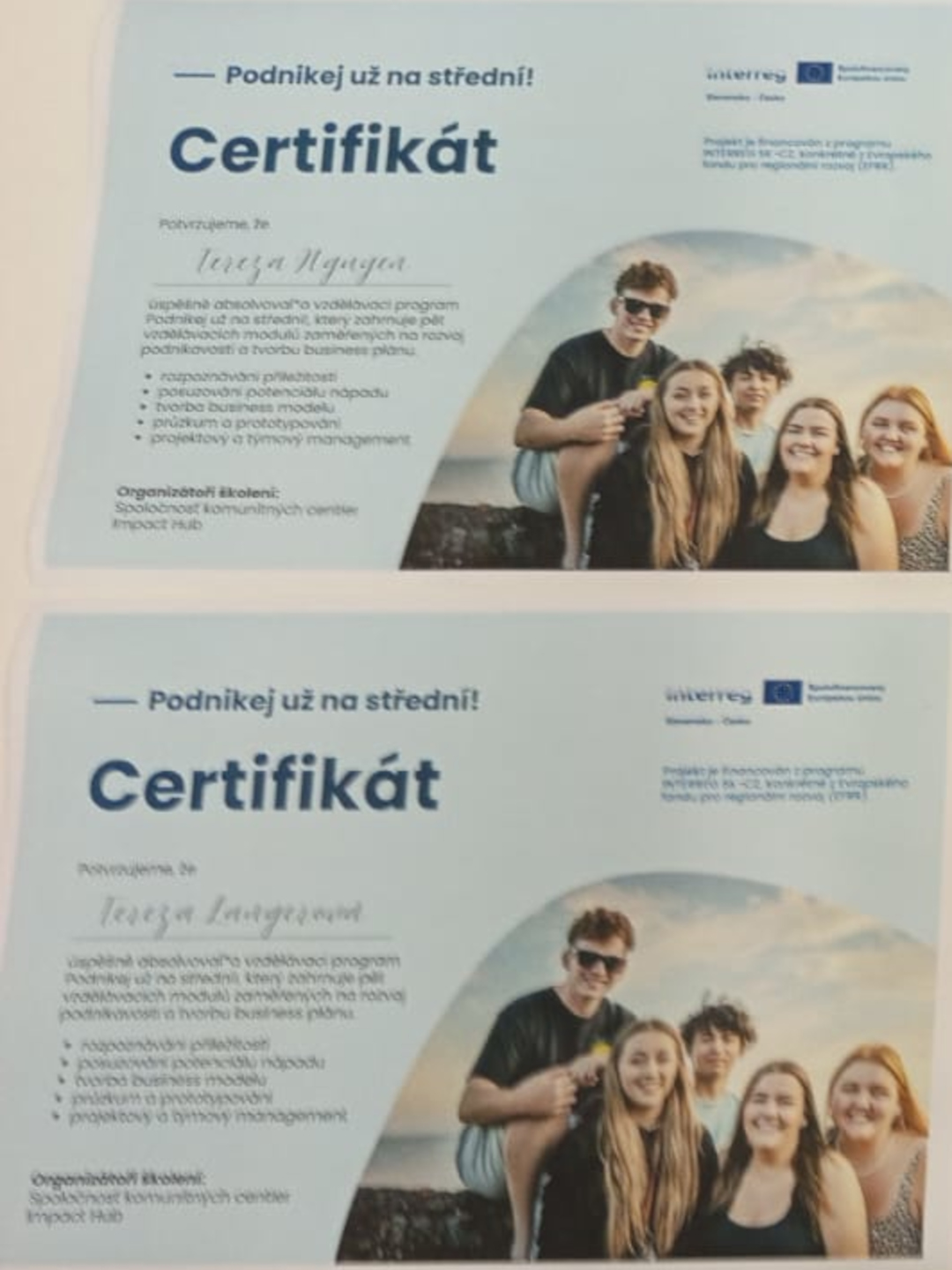 podnikej už na střední projekt podpora podnikavosti u žáků středních škol