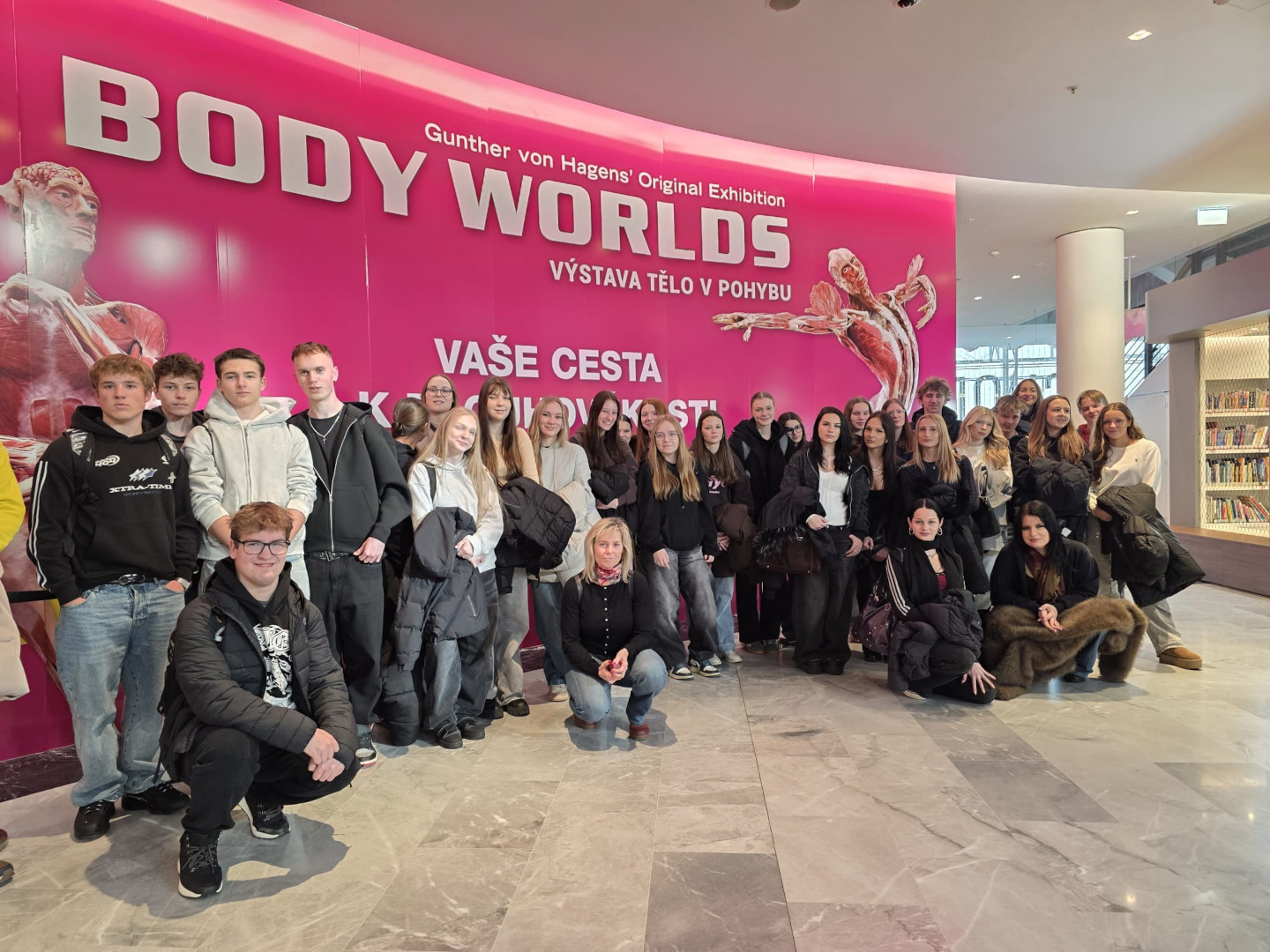 výstava Tělo v pohybu v Praze pro žáky 1. ročníků k výuce Biologie